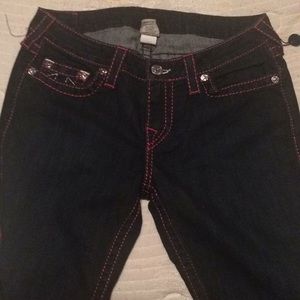 Pink stitch true religion jeans